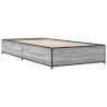 Cadre de lit sans matelas sonoma gris 100x200 cm 