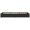 Cadre de lit sans matelas noir 100x200 cm 