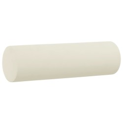 Canapé 2 places avec oreillers décoratifs crème 140 cm velours 