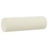 Canapé 2 places avec oreillers décoratifs crème 140 cm velours 