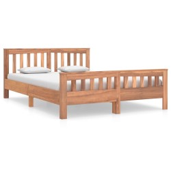 Cadre de lit Bois de teck massif 140x200 cm 