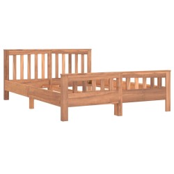 Cadre de lit Bois de teck massif 140x200 cm 