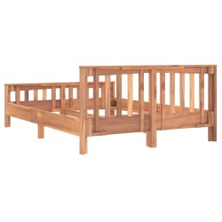 Cadre de lit Bois de teck massif 140x200 cm 