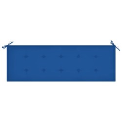 Banc de jardin empilable et coussin 159 cm Bois de teck massif 