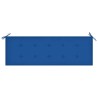 Banc de jardin empilable et coussin 159 cm Bois de teck massif 