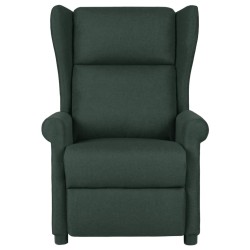 Fauteuil inclinable Vert foncé Tissu 