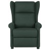 Fauteuil inclinable Vert foncé Tissu 