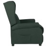 Fauteuil inclinable Vert foncé Tissu 