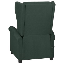 Fauteuil inclinable Vert foncé Tissu 