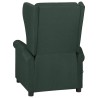 Fauteuil inclinable Vert foncé Tissu 