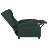 Fauteuil inclinable Vert foncé Tissu 