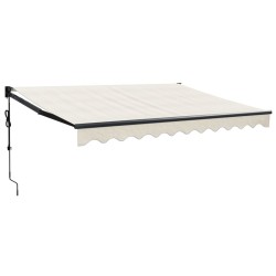 Auvent rétractable automatique crème 3,5x2,5 m 