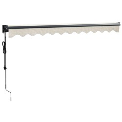 Auvent rétractable automatique crème 3,5x2,5 m 