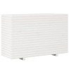 Jardinière blanc 110x40x72,5 cm bois de pin massif 
