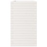 Jardinière blanc 110x40x72,5 cm bois de pin massif 