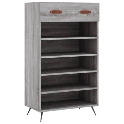 Armoire à chaussures sonoma gris 60x35x105 cm bois d'ingénierie 