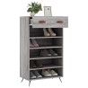 Armoire à chaussures sonoma gris 60x35x105 cm bois d'ingénierie 