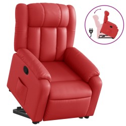 Fauteuil inclinable Rouge Similicuir 