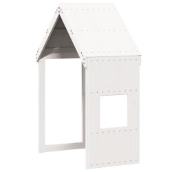 Lit superposé sans matelas blanc 75x190 cm bois de pin massif 