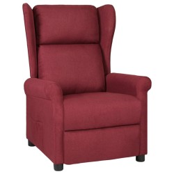 Fauteuil inclinable Rouge bordeaux Tissu 