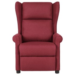 Fauteuil inclinable Rouge bordeaux Tissu 