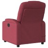 Fauteuil de massage inclinable électrique Rouge bordeaux Tissu 
