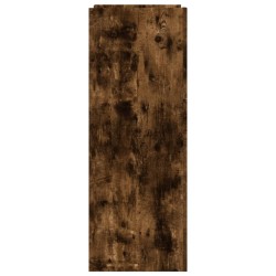 Armoire à chaussures chêne fumé 52x37,5x100cm bois d'ingénierie 