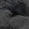 Pouf Rond Velours 40x20 cm Anthracite 