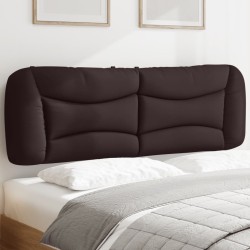 Coussin de tête de lit marron foncé 160 cm tissu 