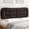 Coussin de tête de lit marron foncé 160 cm tissu 