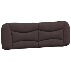 Coussin de tête de lit marron foncé 160 cm tissu 