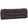 Coussin de tête de lit marron foncé 160 cm tissu 