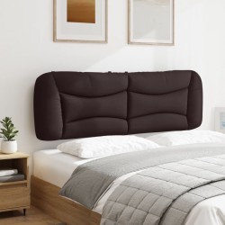 Coussin de tête de lit marron foncé 160 cm tissu 