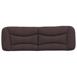 Coussin de tête de lit marron foncé 160 cm tissu 
