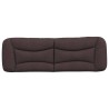 Coussin de tête de lit marron foncé 160 cm tissu 