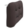 Coussin de tête de lit marron foncé 160 cm tissu 