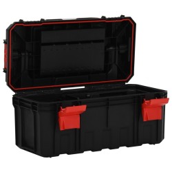 Boîte à outils Noir et rouge 55x28x26,5 cm 