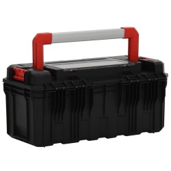 Boîte à outils Noir et rouge 55x28x26,5 cm 