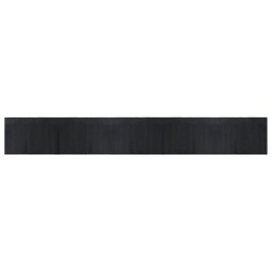 Tapis rectangulaire noir 70x500 cm bambou 