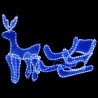 Cordon lumineux de Noël Renne et traîneau avec maille 432 LED 