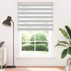 Store zèbre gris clair largeur du tissu 140,9 cm polyester 