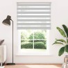 Store zèbre gris clair largeur du tissu 140,9 cm polyester 