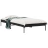 Cadre de lit sans matelas noir 100x200 cm 