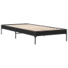 Cadre de lit sans matelas noir 100x200 cm 