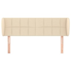 Tête de lit avec oreilles Crème 147x23x78/88 cm Tissu 