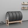 Porte-pneus 120x40x40 cm Bois de pin massif 