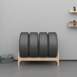 Porte-pneus 120x40x40 cm Bois de pin massif 