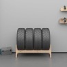 Porte-pneus 120x40x40 cm Bois de pin massif 