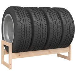 Porte-pneus 120x40x40 cm Bois de pin massif 
