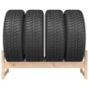 Porte-pneus 120x40x40 cm Bois de pin massif 